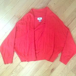 Old Navy cropped sweater RED